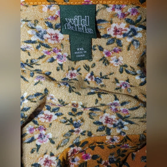 Wild Fable Floral L/S Crop Size XXL - Picture 3 of 3
